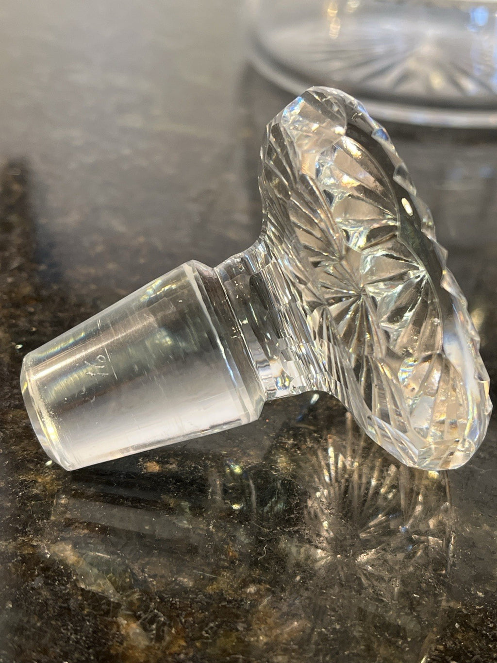 Thomas Webb Cut Crystal Decanter Stopper English Lead Crystal