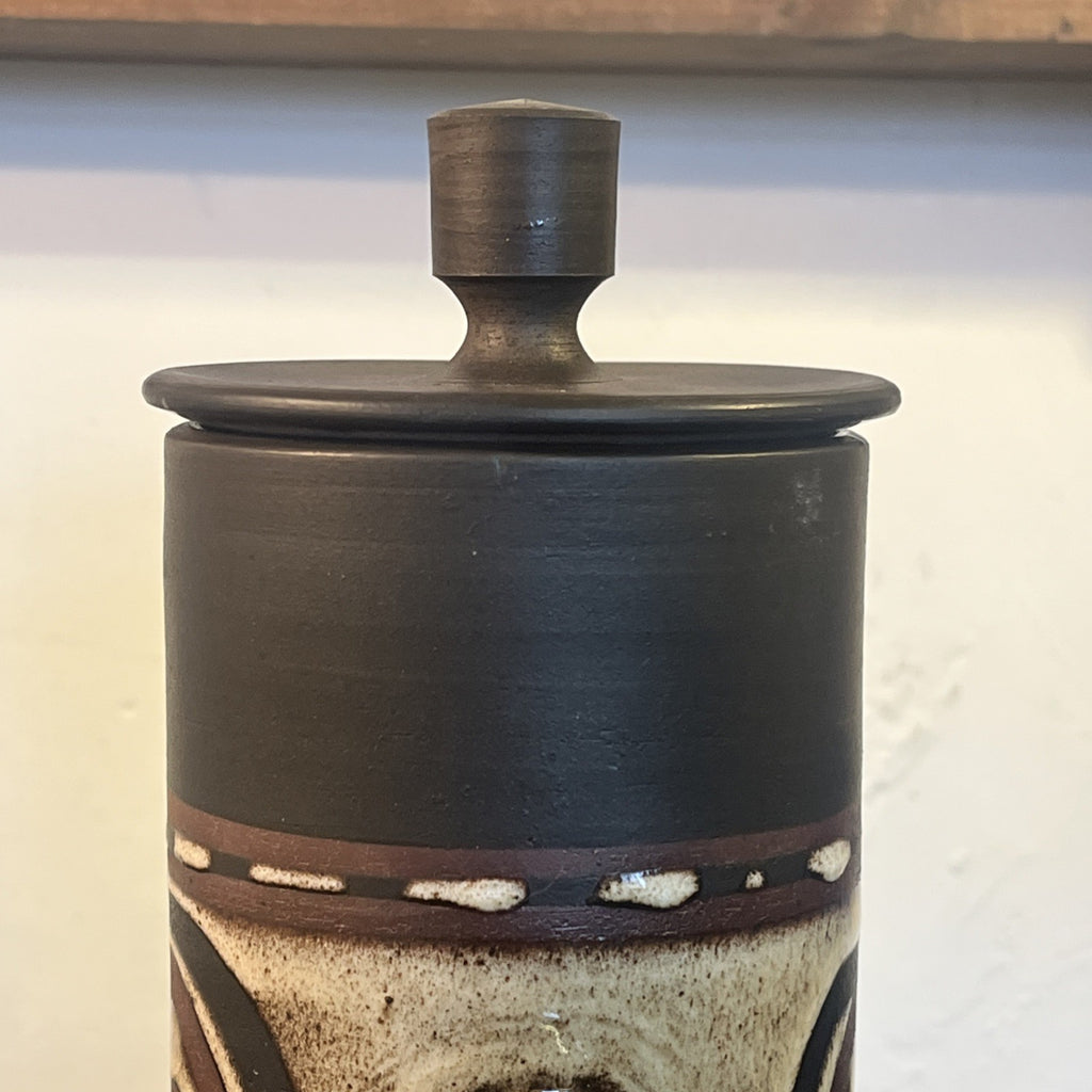 Briglin Studio Pottery Coffee Pot Spiral Design London Studio Pottery