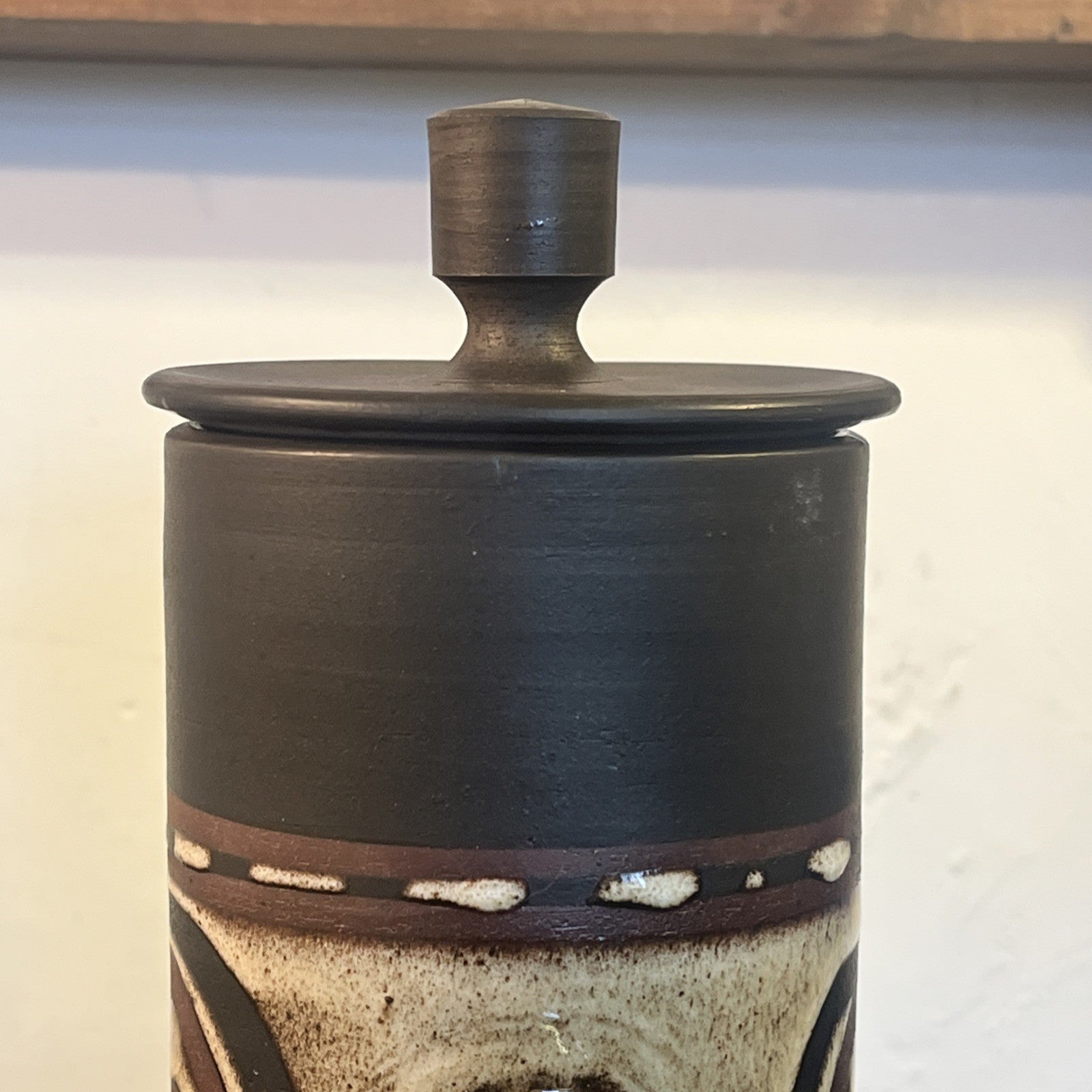 Briglin Studio Pottery Coffee Pot Spiral Design London Studio Pottery
