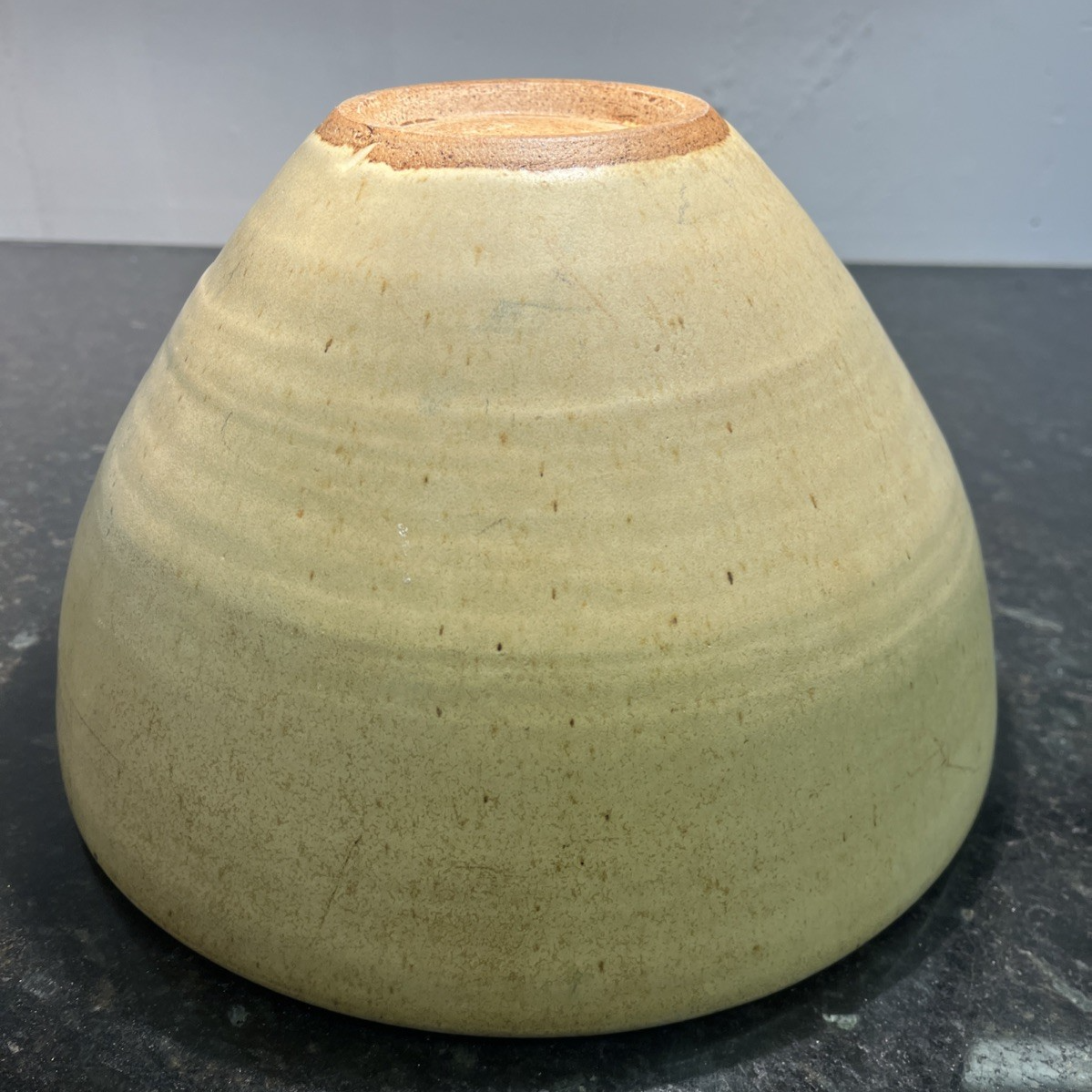 Aylesford Pottery Bowl Large Stoneware Oatmeal Studio Pottery England