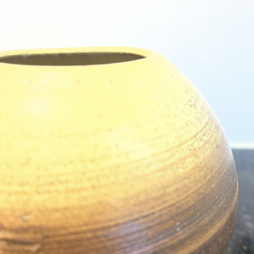 Wilkes Studio Pottery Stoneware Vase Lamp Base Earth Tone Glaze