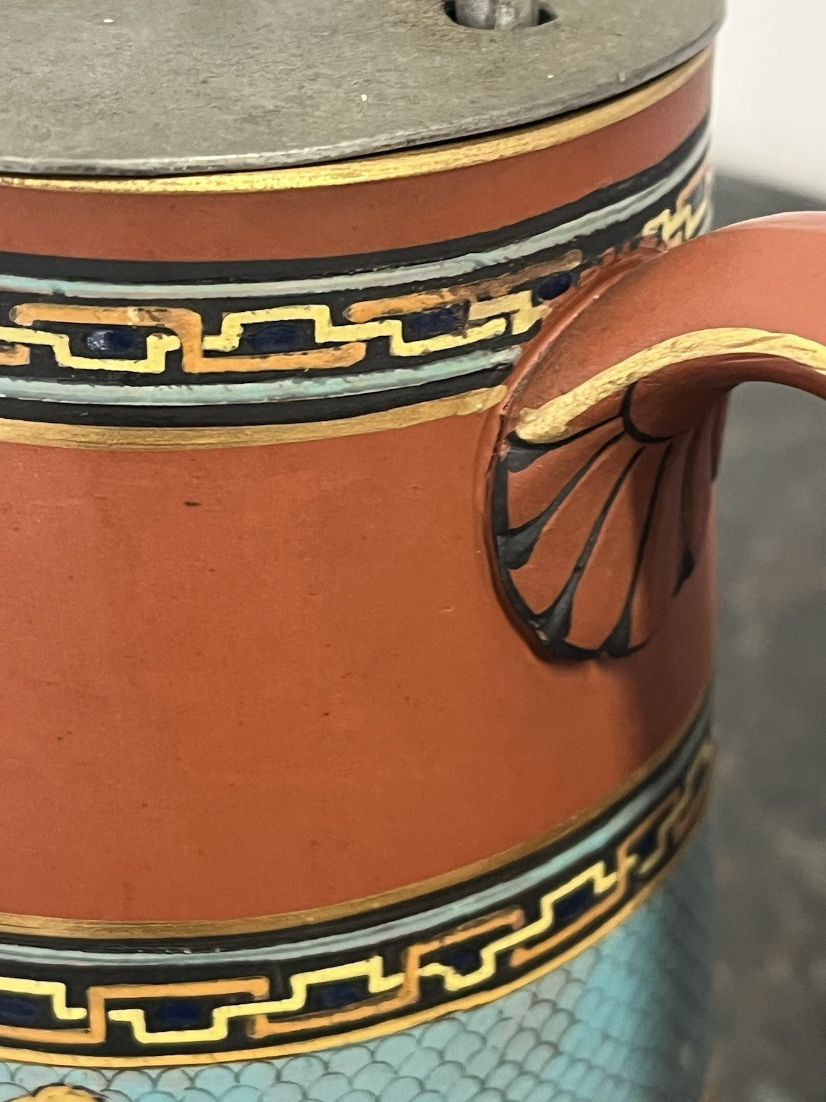 Watcombe Terracotta Jug Clarke Patent Lid Griffin Dresser Style