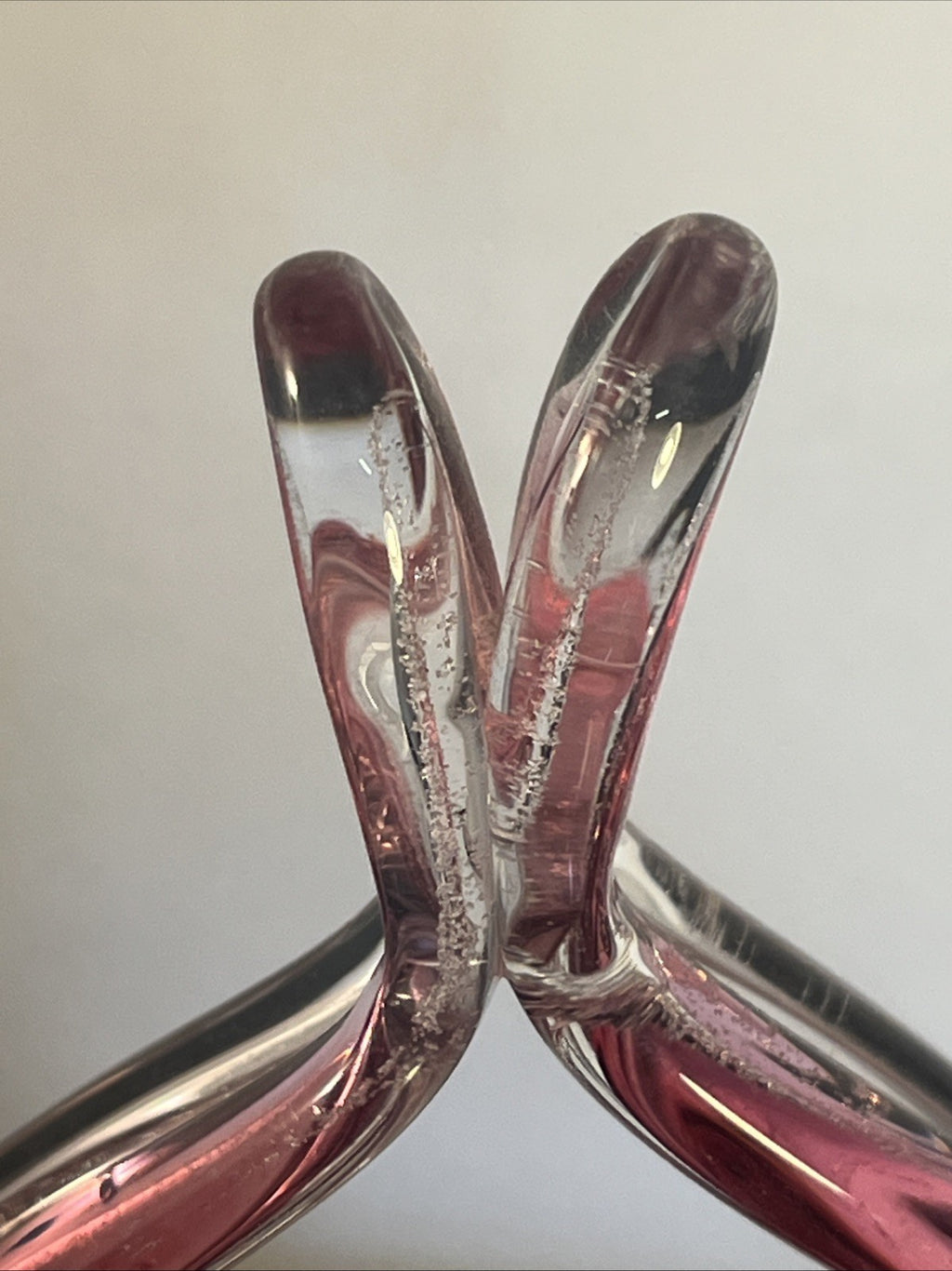 Czech Art Glass Basket Josef Hospodka Chřibská Cranberry Controlled Bubble Vase