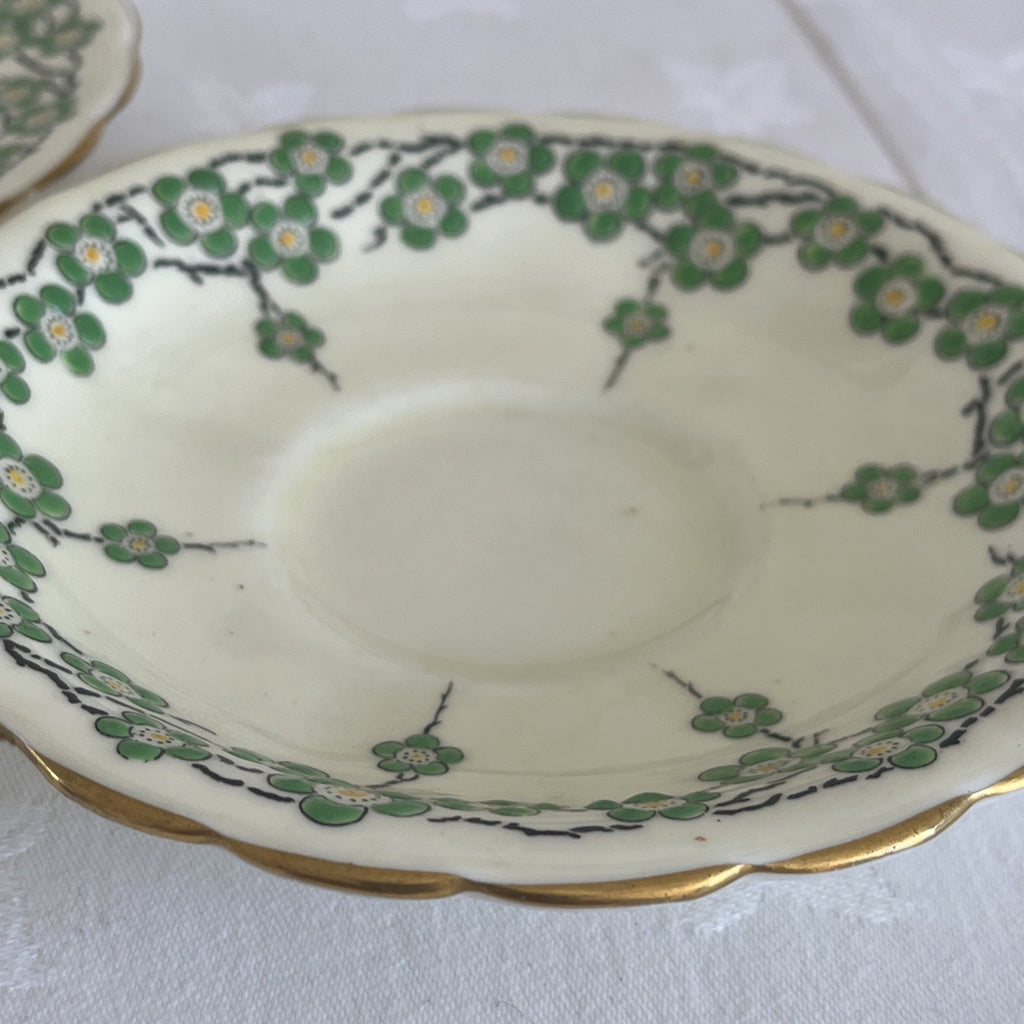 New Chelsea Maytime Tea Trios Hand Painted Staffordshire Bone China