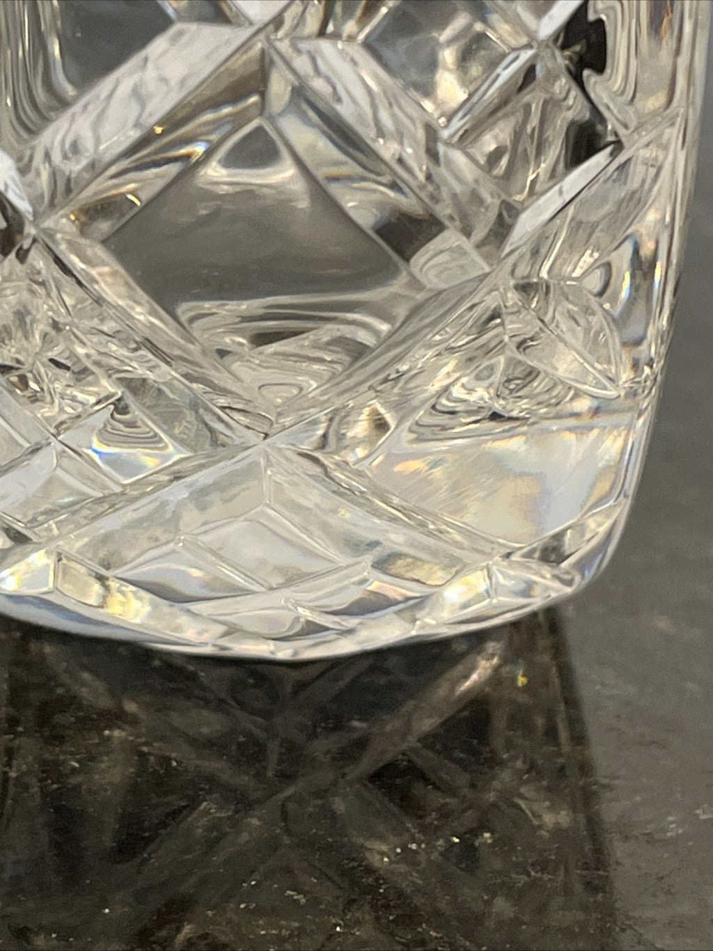 Moon Flask Crystal Decanter Irena Poland 24 Lead Cut Glass Stopper