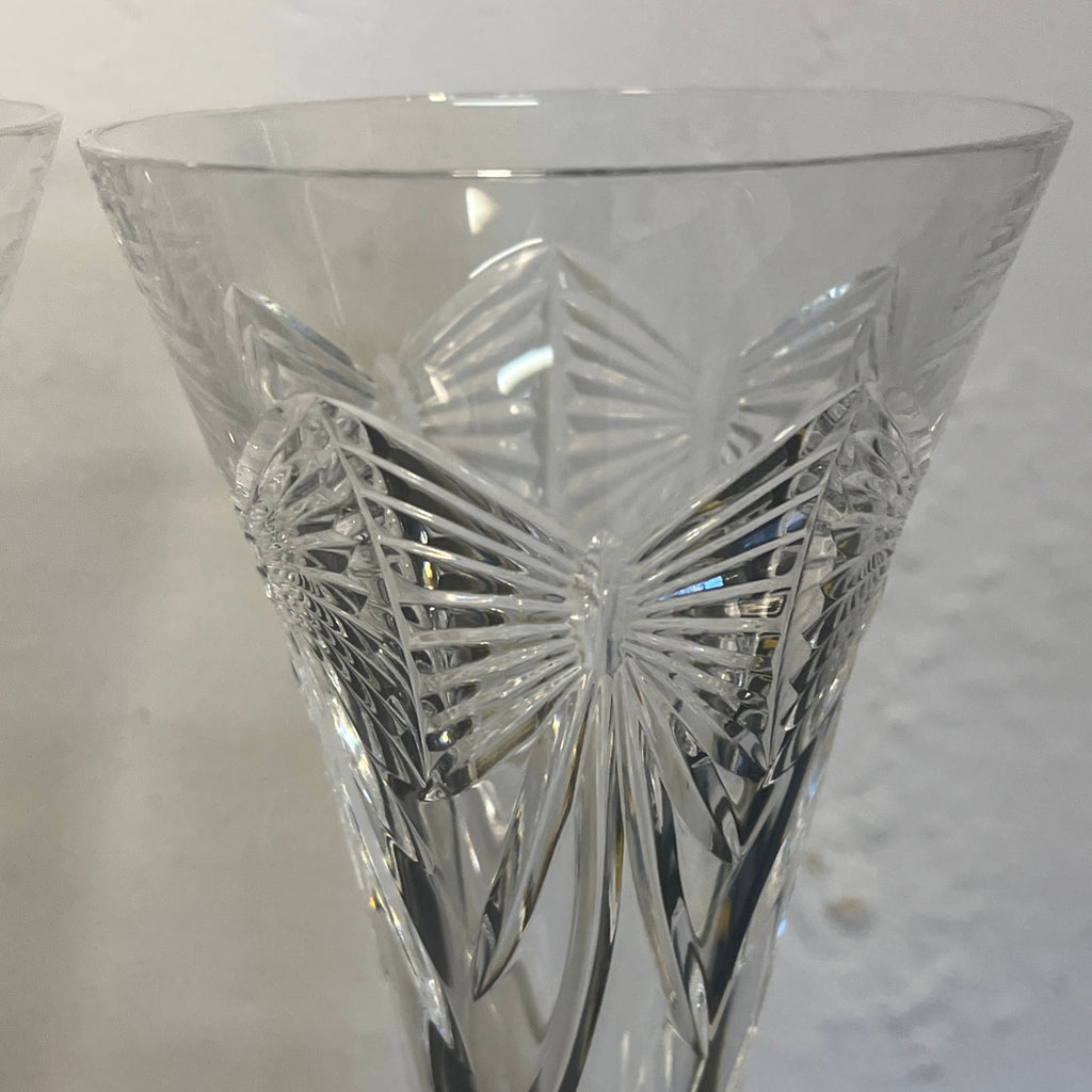 Waterford Crystal Millennium Collection Health Toasting Flutes Boxed Pair