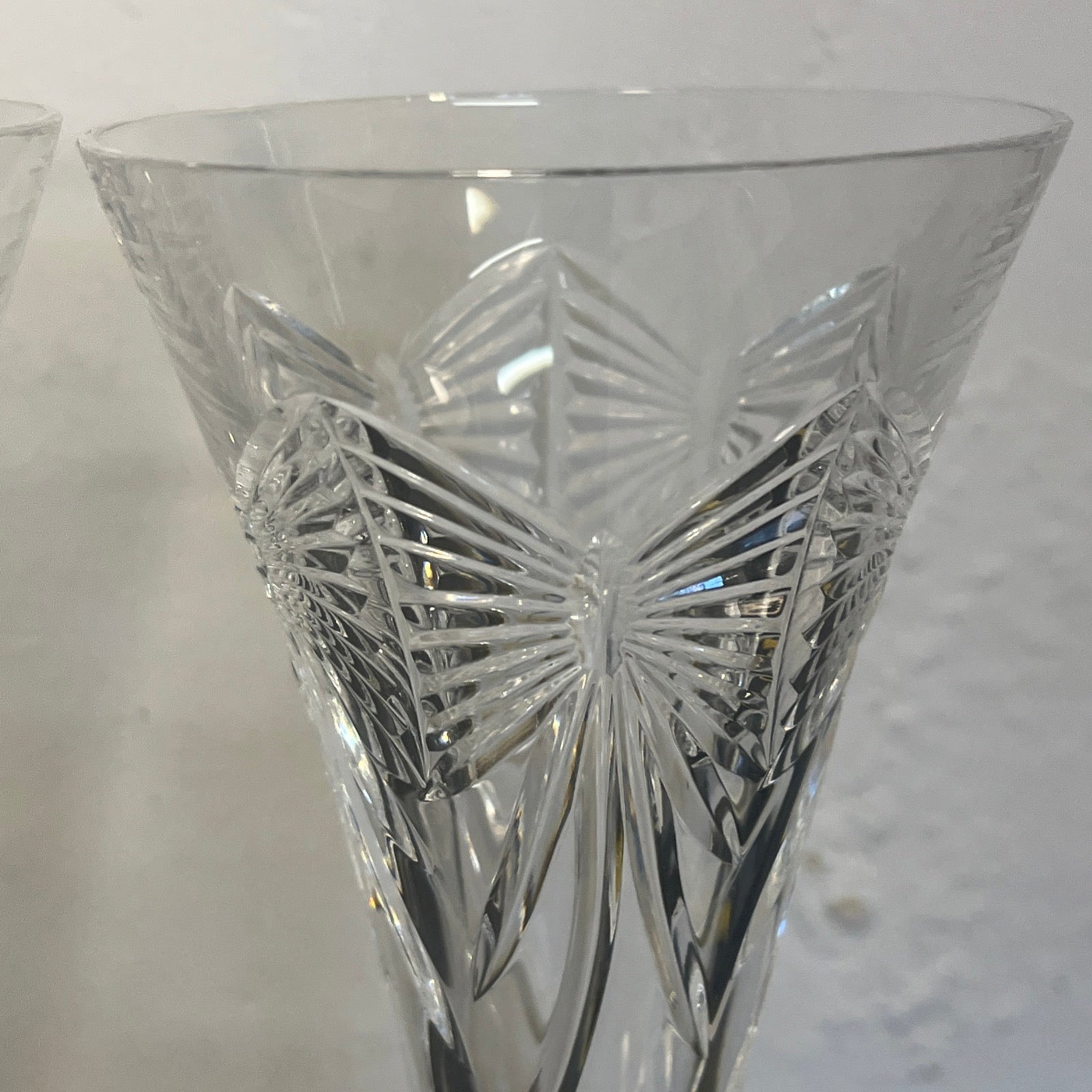 Waterford Crystal Millennium Collection Health Toasting Flutes Boxed Pair