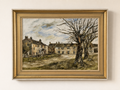 Barbara C. Shaw Original Oil Painting – Burnsall Village, Wharfedale