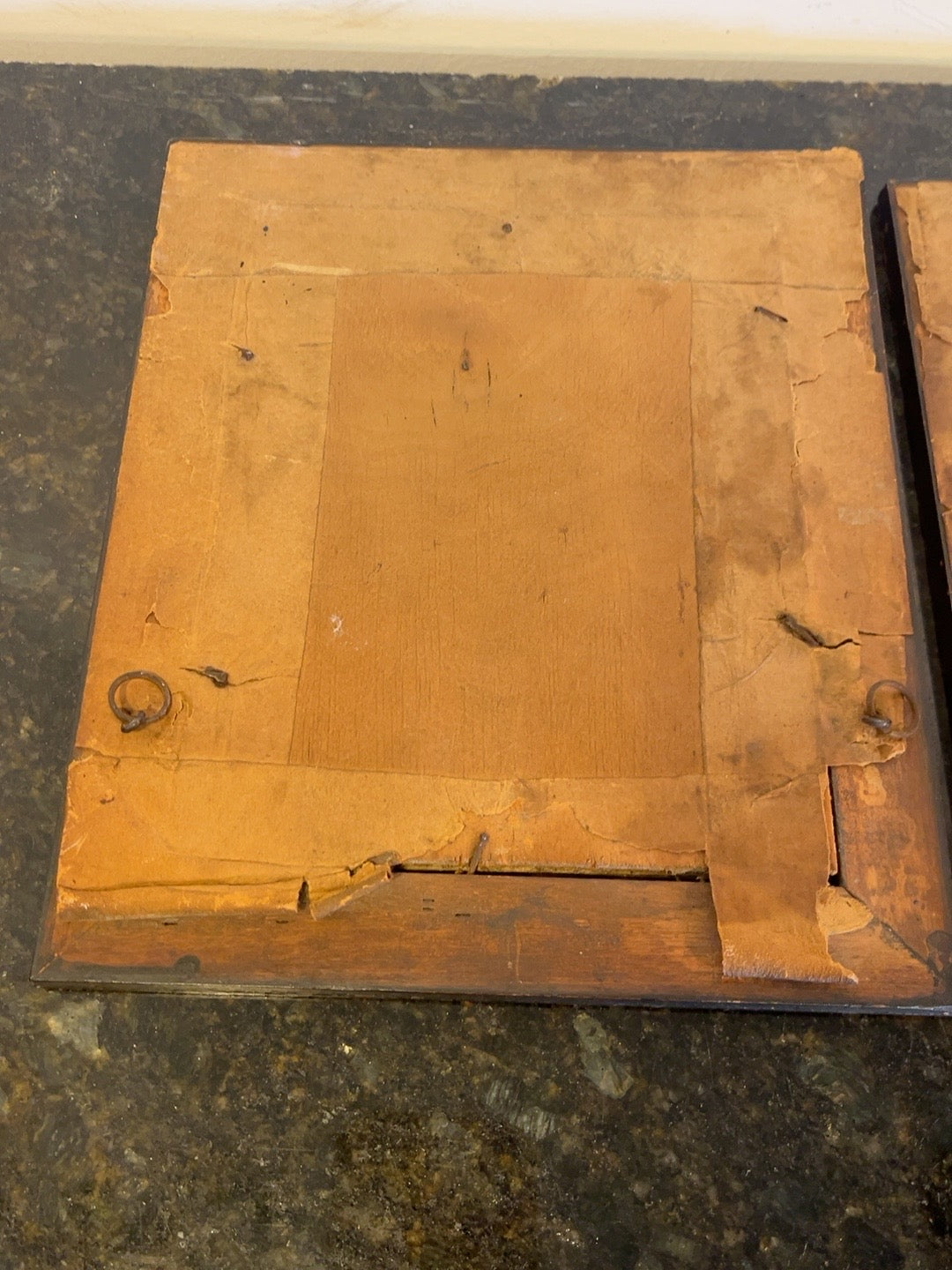 Original back of framed Chinese pith painting