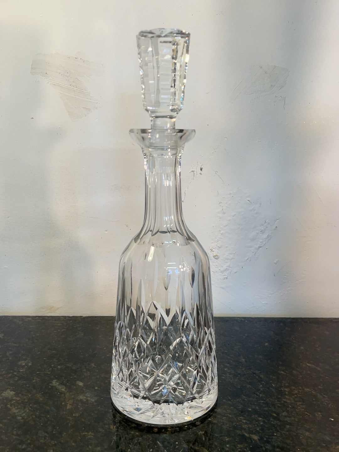 Original unedited photograph of Waterford cut crystal decanter