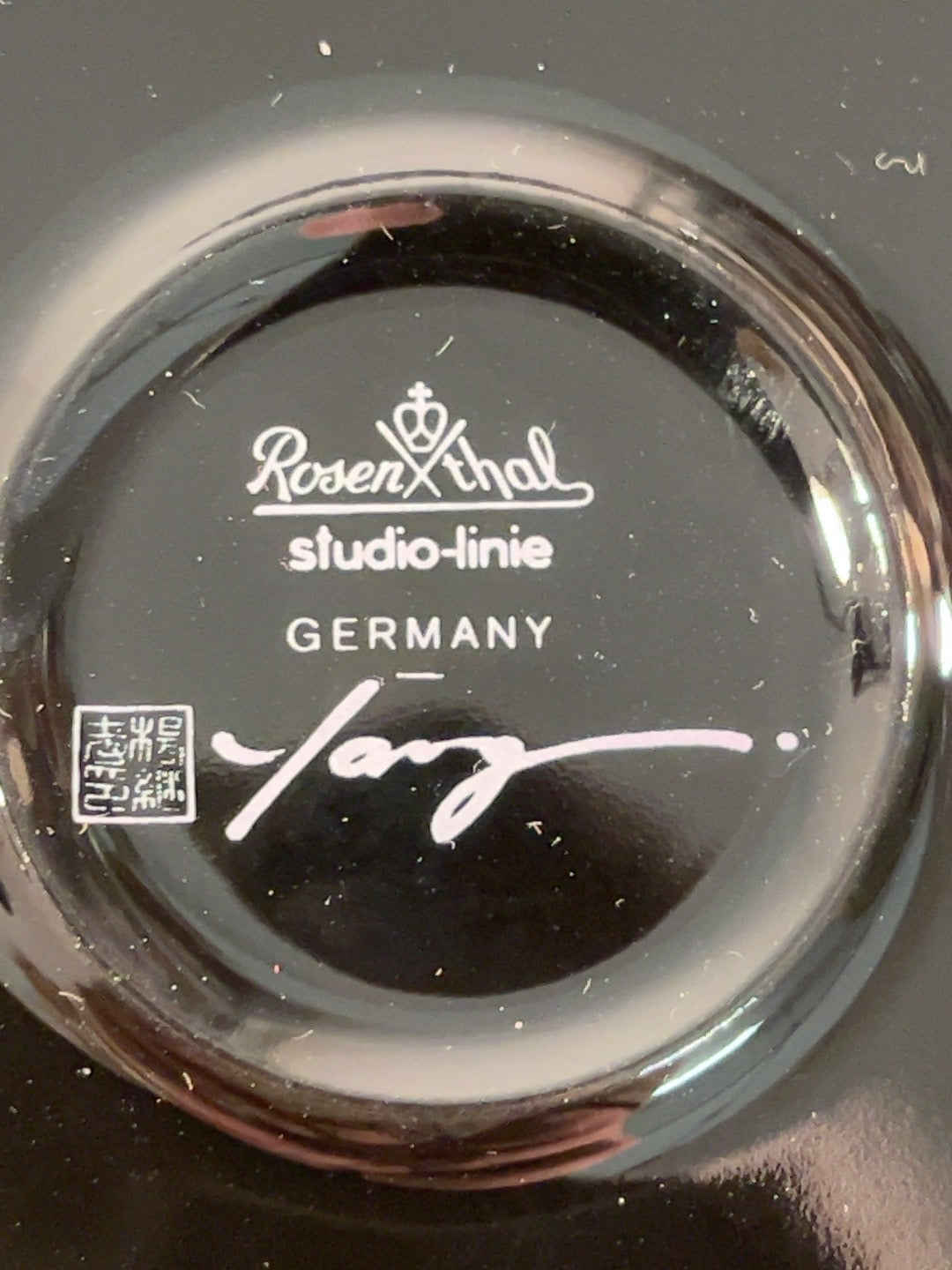 Rosenthal Studio-Linie Germany Yang signature underside mark