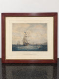 Full original eBay photograph of framed Outward Bound ship engraving