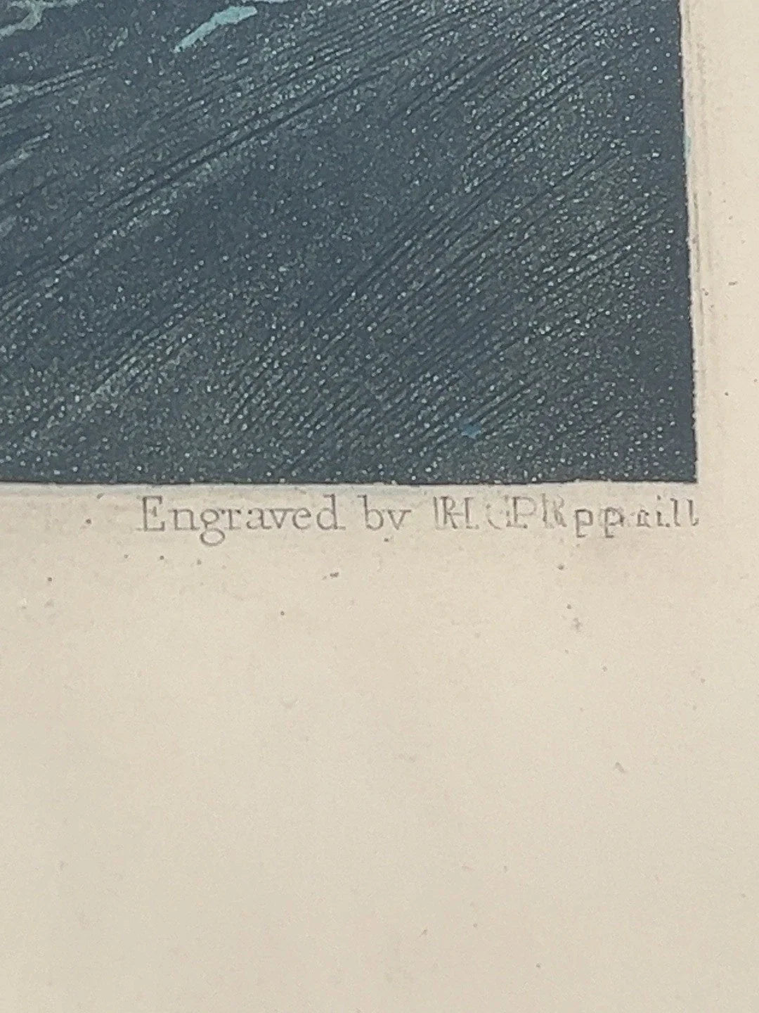 Original close-up of H Papprill engraver credit
