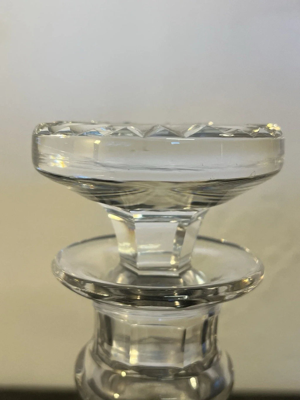 Stuart England original numbered mushroom crystal stopper
