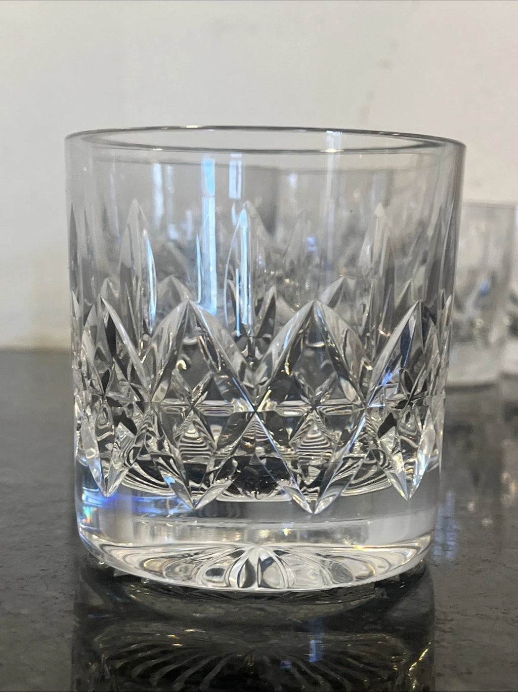 Stuart Crystal whisky tumblers, alternate view