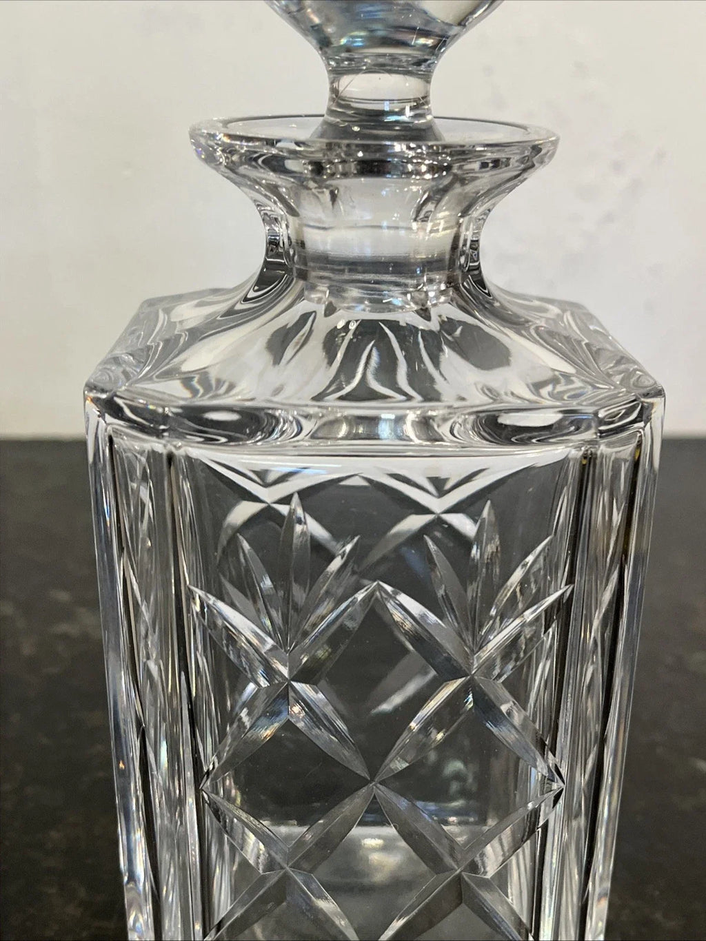 Thomas Webb England cut crystal decanter, original listing photograph 3 of 4
