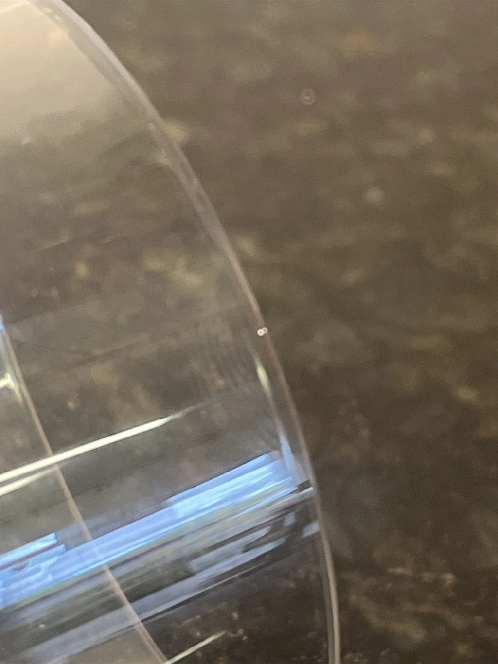 Single Rosenthal crystal whisky tumbler showing its ribbed base