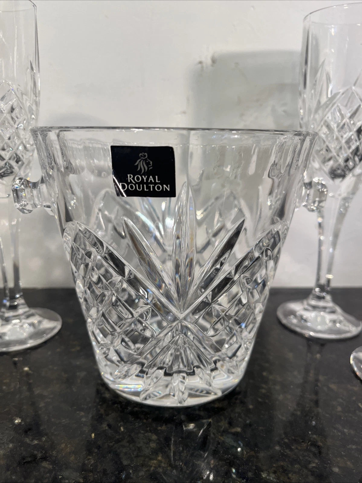 Royal Doulton crystal set, alternate view