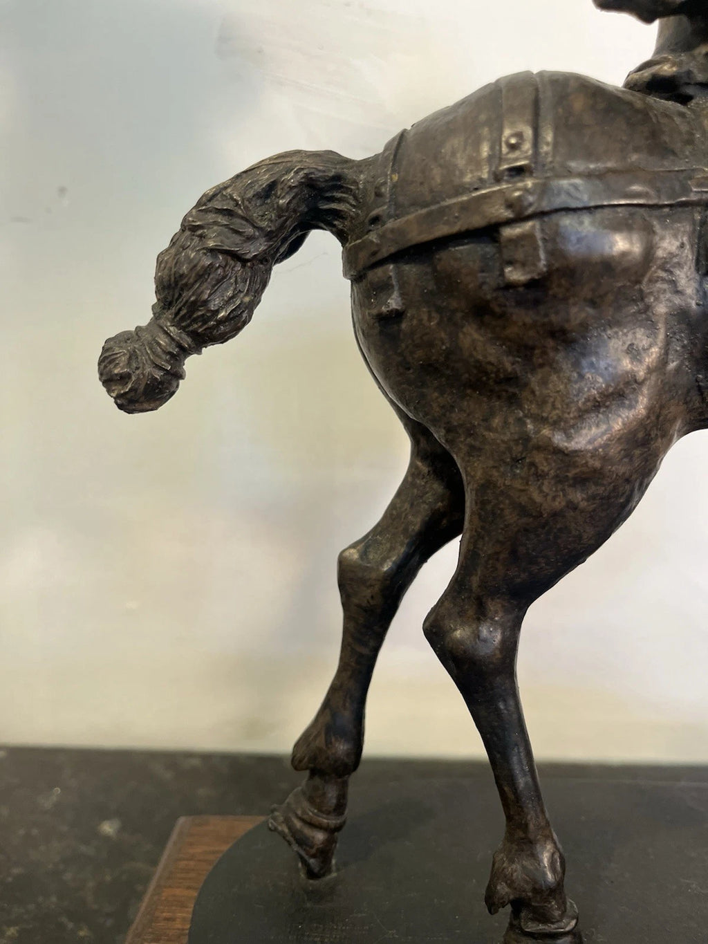 Black Prince horse and knight statue, listing detail