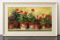 Carol Rowan Kathleen’s Geraniums framed floral print, full view
