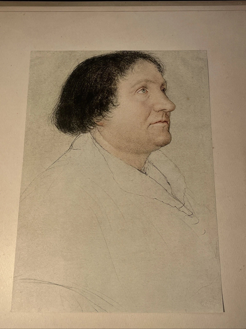 Detail of the Jakob Meyer portrait print