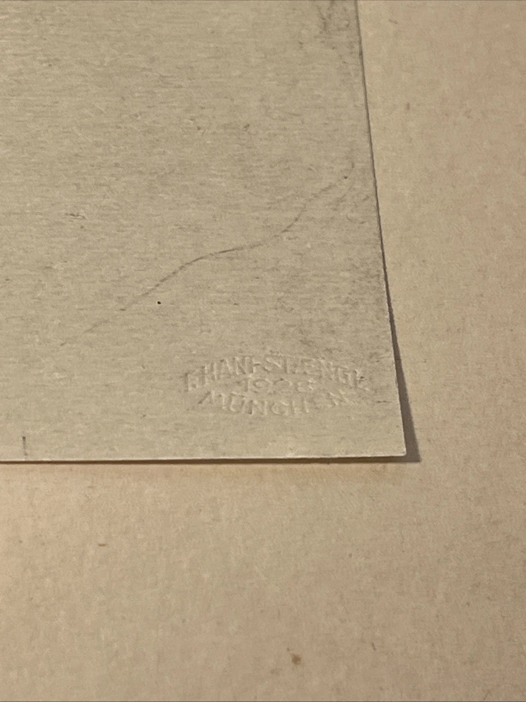 Detail of the paper and portrait