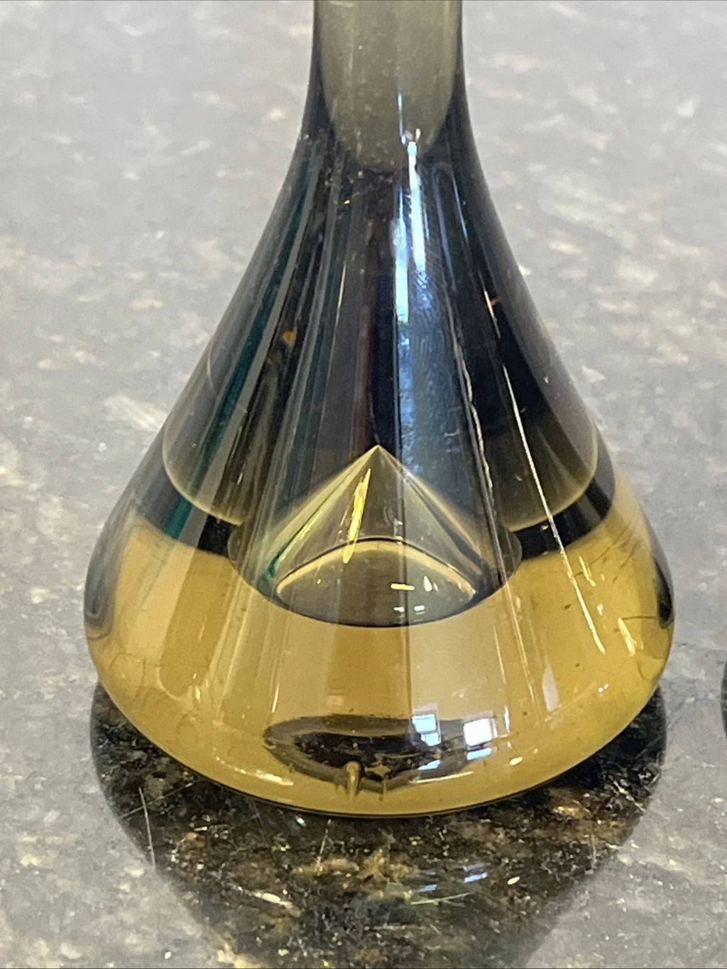 Whitefriars art glass vase pair, close detail