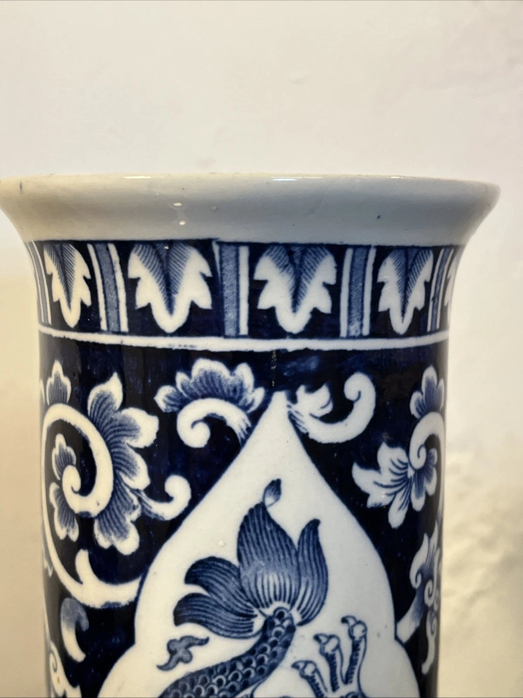 Top rim detail of the Wood & Sons Kylin vase